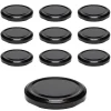 Twist-Off-Deckel|TO  63 schwarz past., 10 Stück