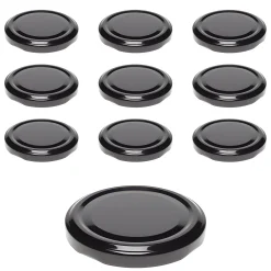 Twist-Off-Deckel|Twist-Off-Deckel|TO  66 schwarz past., 10 Stück