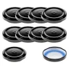 Blueseal Deckel|Twist-Off-Deckel|TO  48 schwarz ster. mit Button BLUESEAL, 10 Stück