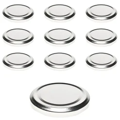 Twist-Off-Deckel|Twist-Off-Deckel|TO  66 silber past., 10 Stück