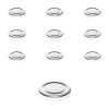 Twist-Off-Deckel|Twist-Off-Deckel|TO  48 silber past., 10 Stück