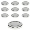 Twist-Off-Deckel|TO  58 silber past., 10 Stück