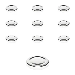 Twist-Off-Deckel|Twist-Off-Deckel|TO  43 silber past., 10 Stück