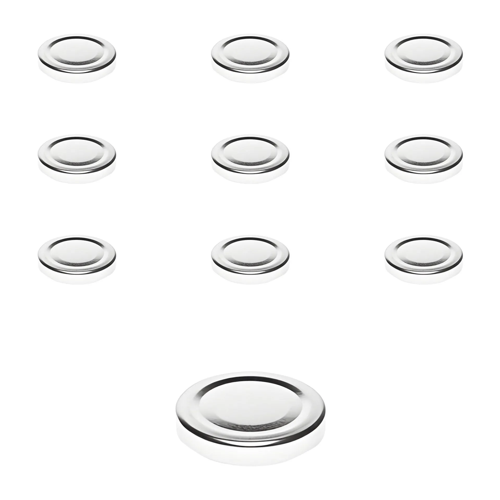 Twist-Off-Deckel|Twist-Off-Deckel|TO 43 silber past., 10 Stück