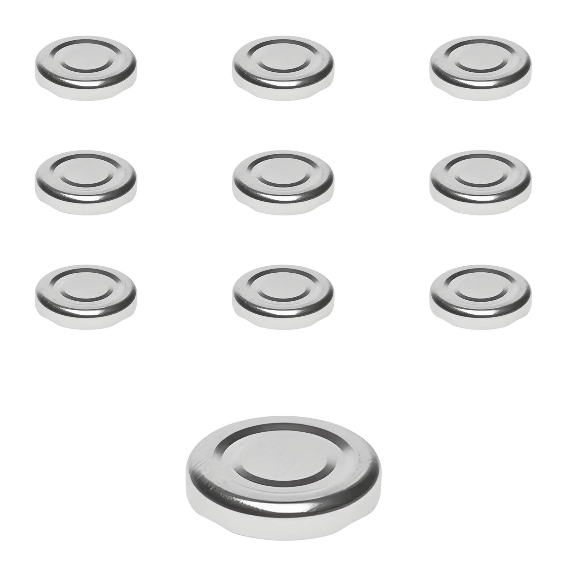 Twist-Off-Deckel|Twist-Off-Deckel|TO 38 silber past., 10 Stück