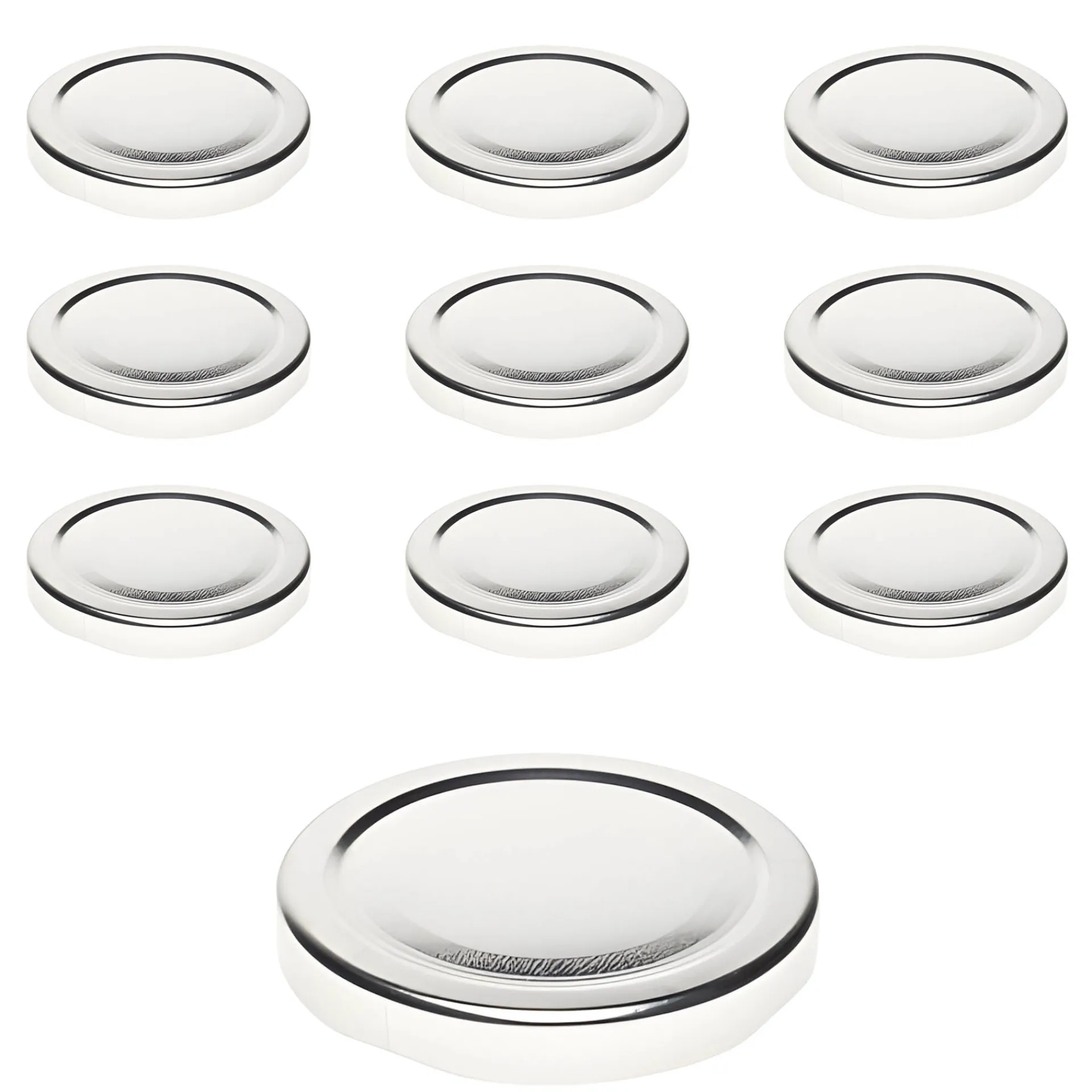 Twist-Off-Deckel|TO 63 silber ster., 10 Stück