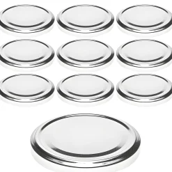 Twist-Off-Deckel|TO  82 silber ster., 10 Stück