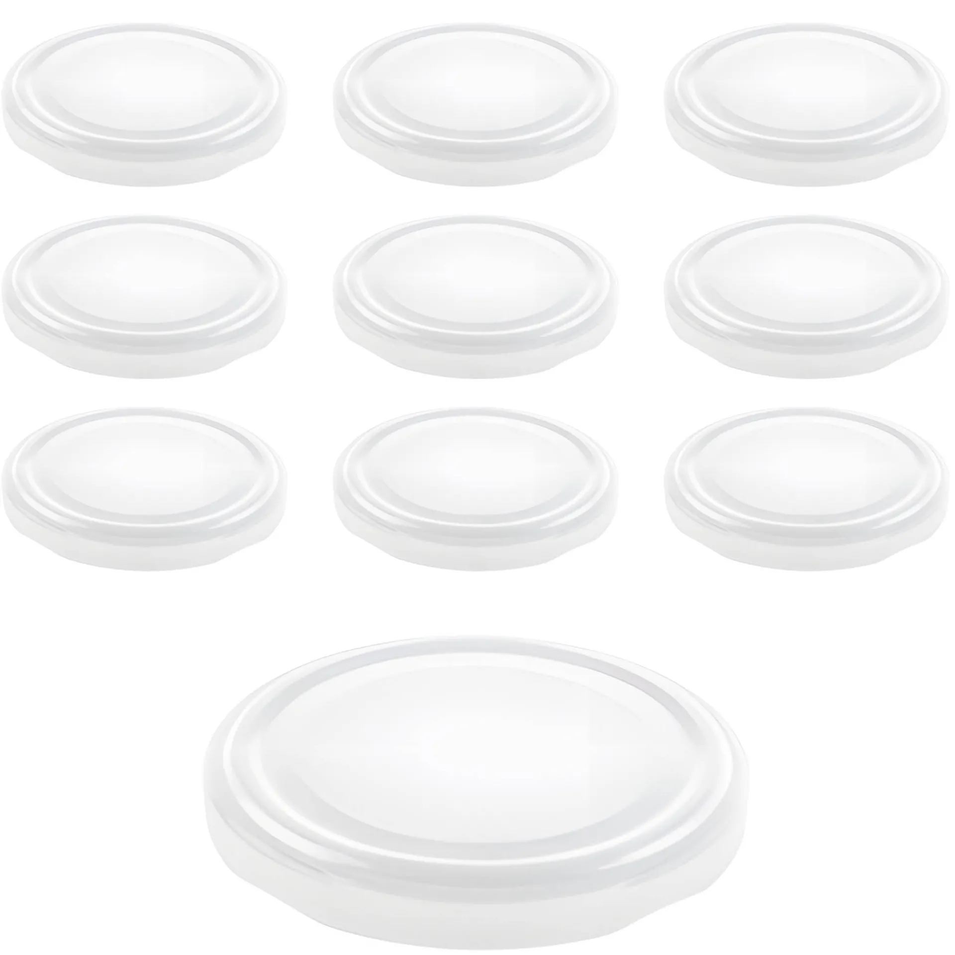 Twist-Off-Deckel|TO 70 weiß past., 10 Stück