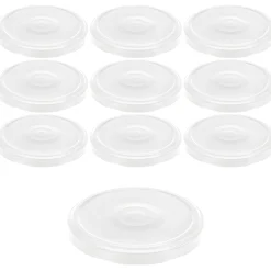 Aufstriche Und Dips|Twist-Off-Deckel|TO  82 weiß past. mit Button, 10 Stück