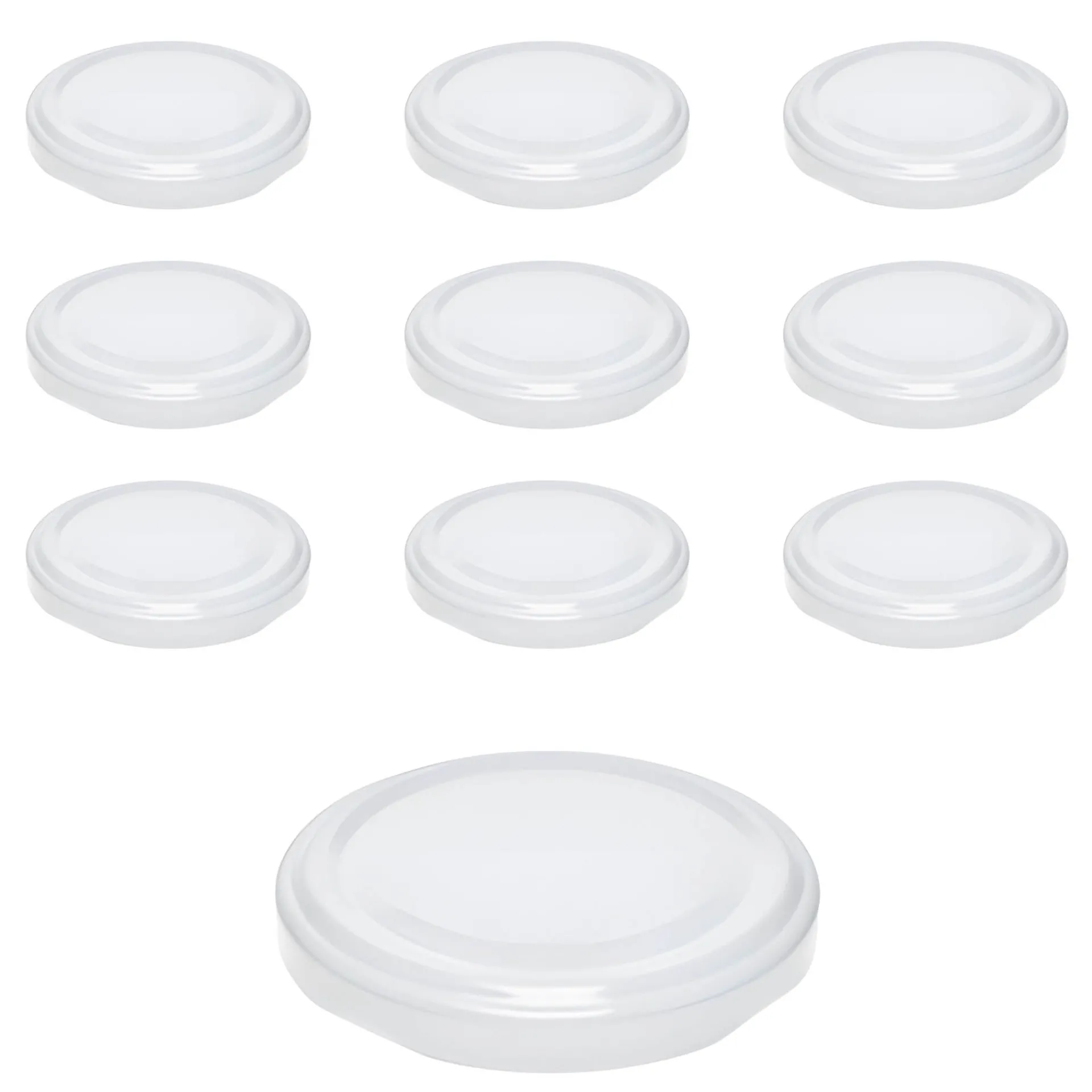 Twist-Off-Deckel|TO 63 weiß ster., 10 Stück