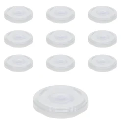 Twist-Off-Deckel|Twist-Off-Deckel|TO  53 weiß ster. mit Button, 10 Stück