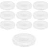 Twist-Off-Deckel|TO  82 weiß ster. mit Button, 10 Stück