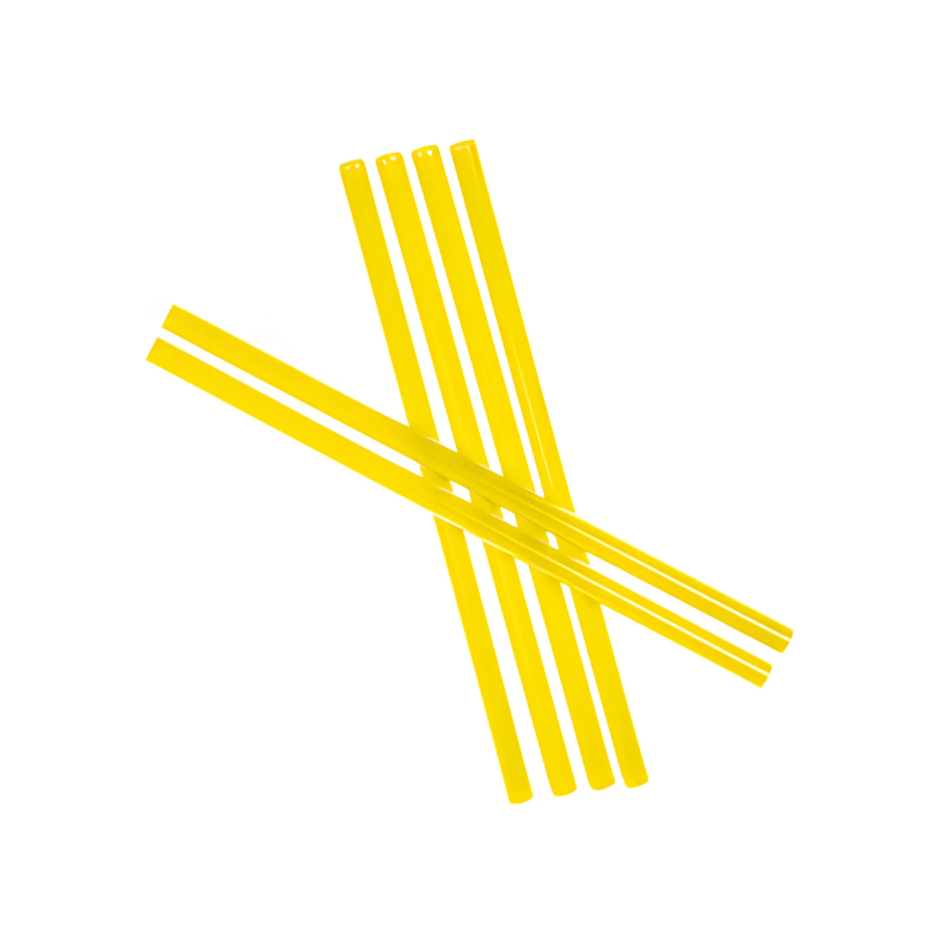 Picknick-Zubehör|Grillparty|Trinkhalm wiederverwendbar 19 cm, Ø 7,7 mm, 6er Pack, gelb