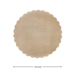 Apfel-, Birnen-, Quittenzeit|Deckchen|Vliesdeckchen Ø 135 mm natur, 10 Stück