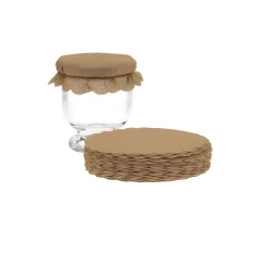 Deckchen|Deckchen-Sets|Vliesdeckchen Ø 150 mm natur, 100 Stück