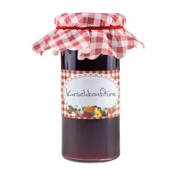 Erdbeerzeit|Deckchen|Vliesdeckchen Ø 135 mm rot kariert, 10 Stück