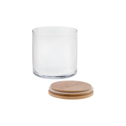 Aufbewahren|Gläser Ab 500 Ml|Vorratsglas 'Inga'  530 ml mit Holzdeckel