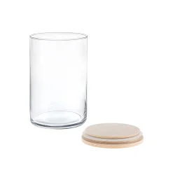 Aufbewahren|Mehl, Nudeln Und Reis|Vorratsglas 'Inga'  880 ml mit Holzdeckel