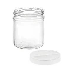 Fermentiergläser & Zubehör|Aufbewahren|Vorratsglas 'Ortes' 3,5 Liter mit Schraubdeckel weiß