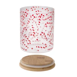 Winter|Weihnachtliche Gläser & Flaschen|Vorratsglas 'Zuckerstange' 700 ml mit Holzdeckel