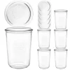 Kirschenzeit|Weck-Sets|WECK-Sturzglas 850 ml + Glasdeckel, 6er Set