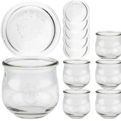 Beerenzeit|Gemüse Auf Vorrat|WECK-Tulpenglas 370 ml + Glasdeckel, 6er Set