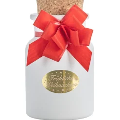 Deko|Weihnachtsetiketten 'Fröhliche Weihnachten ovale', 20 Stück