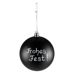 Basteln|Deko|Weihnachtskugel 'Tafel' zum Beschriften, Ø 8 cm