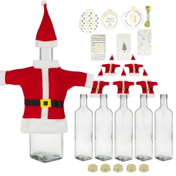 Weihnachtliche Gläser & Flaschen|Flaschen-Sets|Weihnachts-Marasca 500 ml, 6er Set
