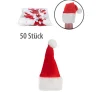 Deko|Besonderes Und Witziges|Weihnachtsmütze 5 x 10 cm, 50 Stück