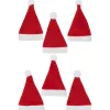 Deko|Besonderes Und Witziges|Weihnachtsmütze mittel, Filz,  6 Stück